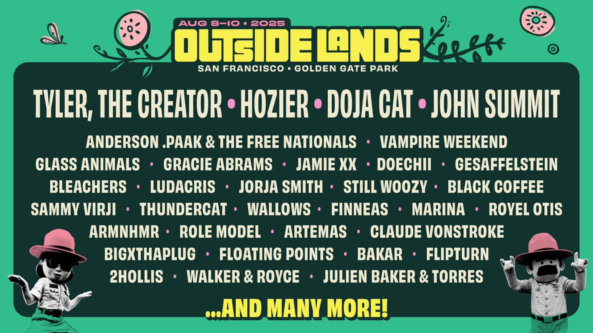Outside Lands 2025: Daily Lineups, Artists & Experiences Featuring